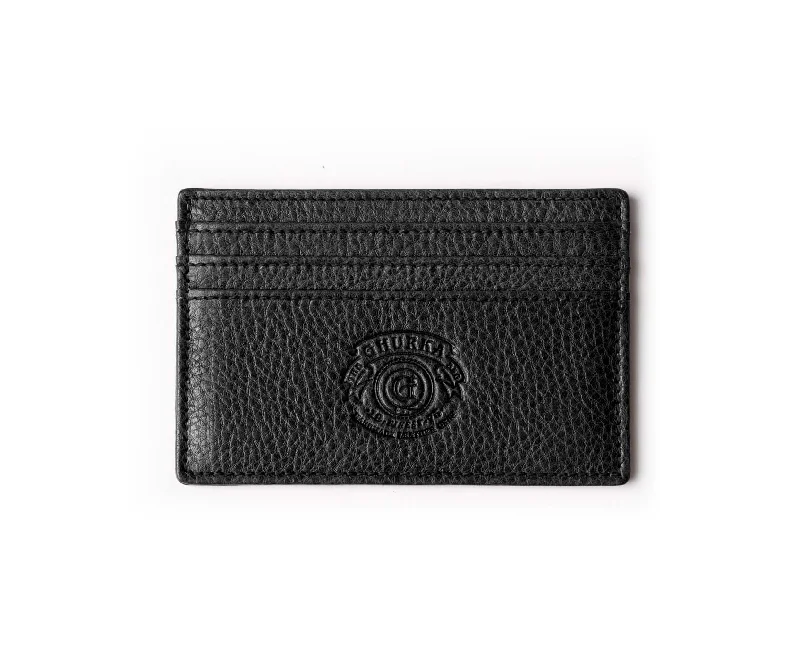 Slim Credit Card Case No. 204 | Vintage Black Leather